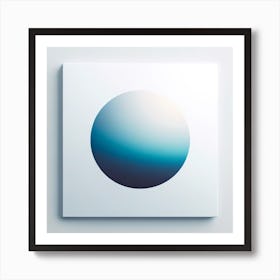 Blue Sphere 1 Art Print