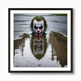 Joker In The Puddle Poster