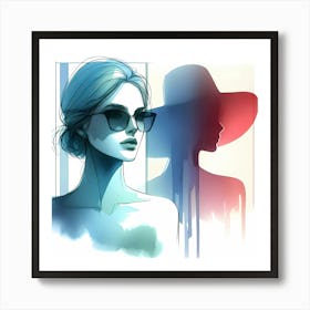 Portrait Of A Woman 13 Art Print