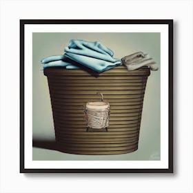 Laundry Basket 1 Art Print