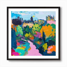 Abstract Park Collection Princes Street Gardens Edinburgh Scotland 4 Art Print