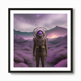 Alien on world Art Print