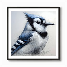 Bluejay ~Reimagined 24 Art Print