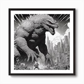 Godzilla 12 Art Print