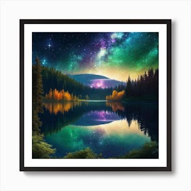 Starry Night Sky 18 Art Print