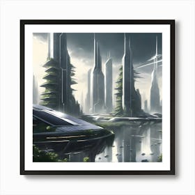 Futuristic City 2 Art Print