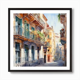 Barcelona Street Art Print