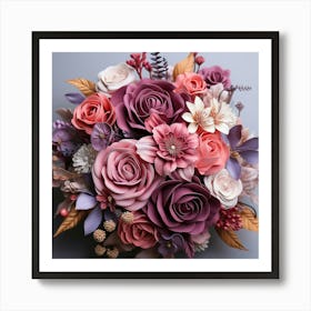 Bouquet Of Flowers 3 Art Print