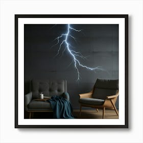 Default Create Unique Design Of Lightning Wall 2 Art Print