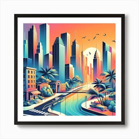 Cityscape 45 Art Print