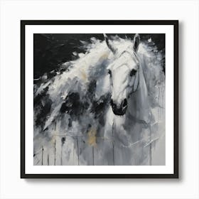 White Horse Art Print