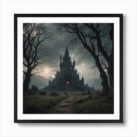 Castle In The Forest Art Print