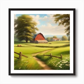 Farm Landscape 7 Art Print