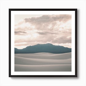 White Dunes Sky Art Print