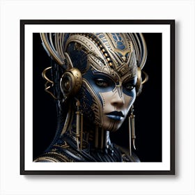 Futuristic Woman 13 Art Print