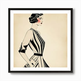 Vintage Fashion Illustration Art Print