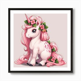 Cute Unicorn 1 Art Print