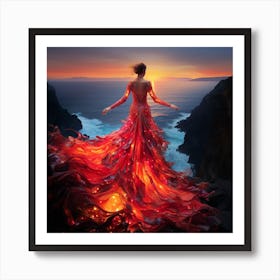 The Noise Of Waves Rising In The Heart Art Print