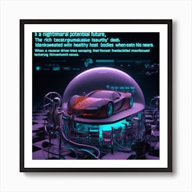 Futuristic Car 14 Art Print