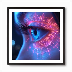 Futuristic Eye Art Print