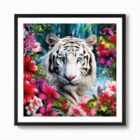 White Tiger 1 Art Print