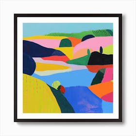 Colourful Abstract The Broads England 2 Art Print