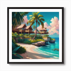 Tropical Paradise Art Print