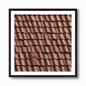 Terracotta Tile Roof Art Print