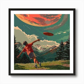 Frisbee In The Sky Art Print