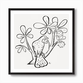 Pigeon On A Branch Of A Chestnut Tree, Leo Gestel Art Print
