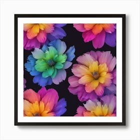 Colorful Flowers 34 Art Print