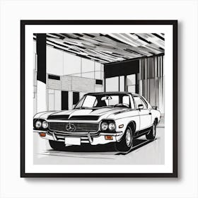 Mercedes Benz 3 Art Print