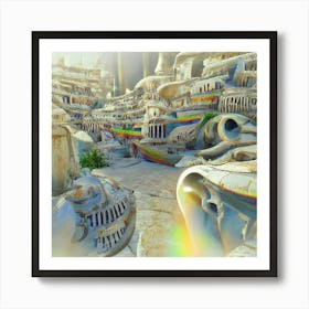 City In The Desert Art Print