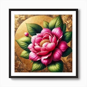 Chinese Flower Painting Art Print