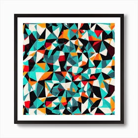 Abstract Triangles 1 Art Print