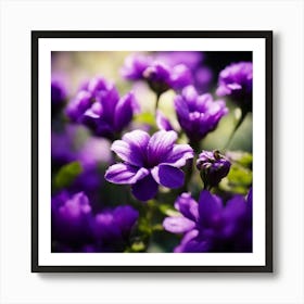 Purple Flowers 2 Art Print