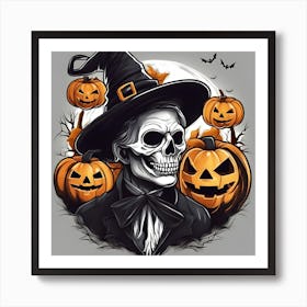 Halloween Witch Art Print