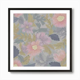 Floral pastel Art Print