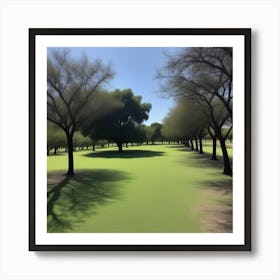 Pintoresco Camino En El Bosque Art Print