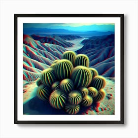 Cactus In The Desert Art Print