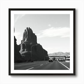 Utah desert drive Art Print