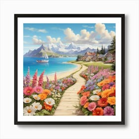 Path To The Sea 6 Art Print