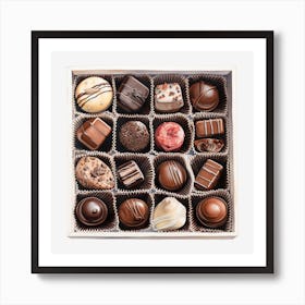 Chocolates In A Box 3 Art Print