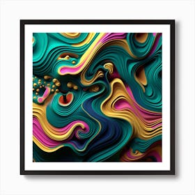 Abstract 3d Art Art Print