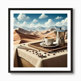 Coffee In The Desert 3 Art Print