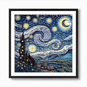 Starry Night Art Print