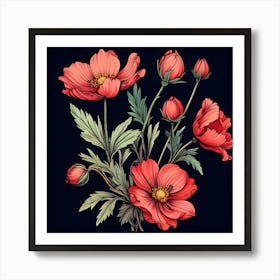 Red Poppies 3 Art Print