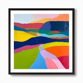 Abstract Travel Collection Georgia 2 Art Print