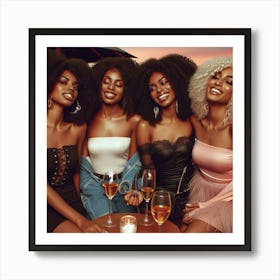 Ladies outside Art Print