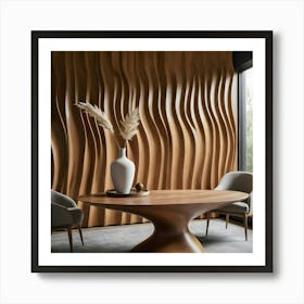 Wavy Wall 7 Art Print